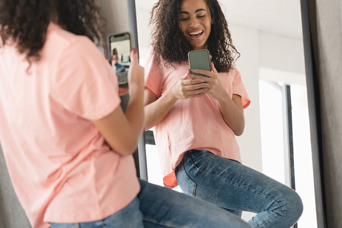 Women selfie