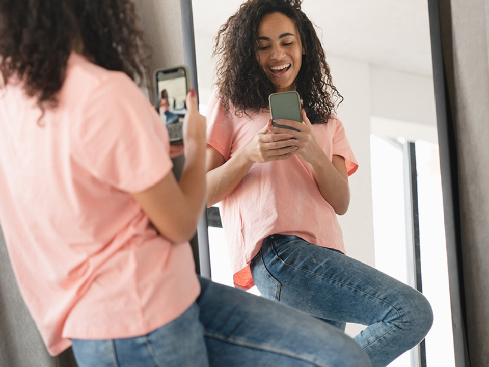 Women selfie