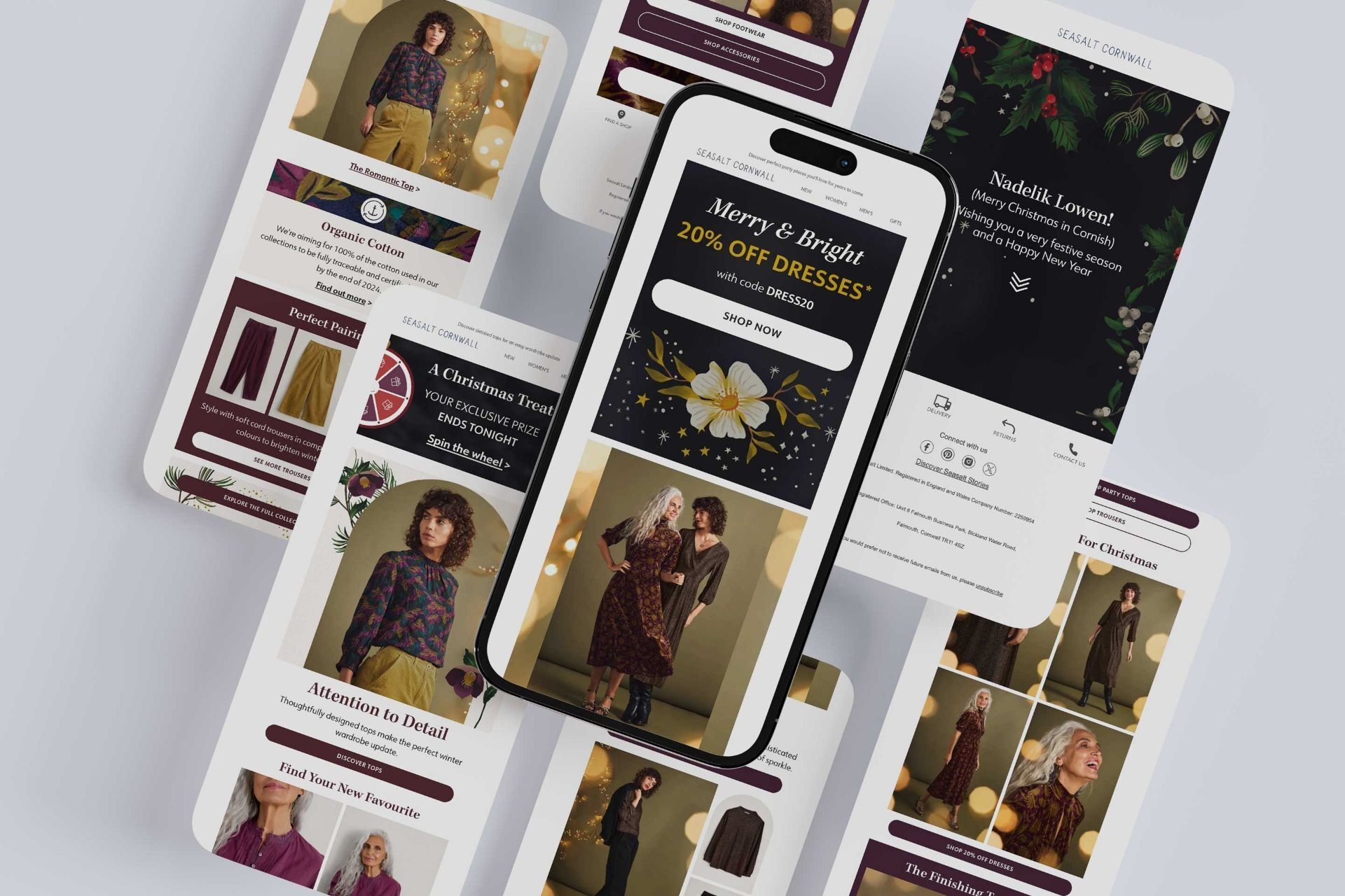 Managed email marketing agency jarrang casestudy seaslt collection flatlay